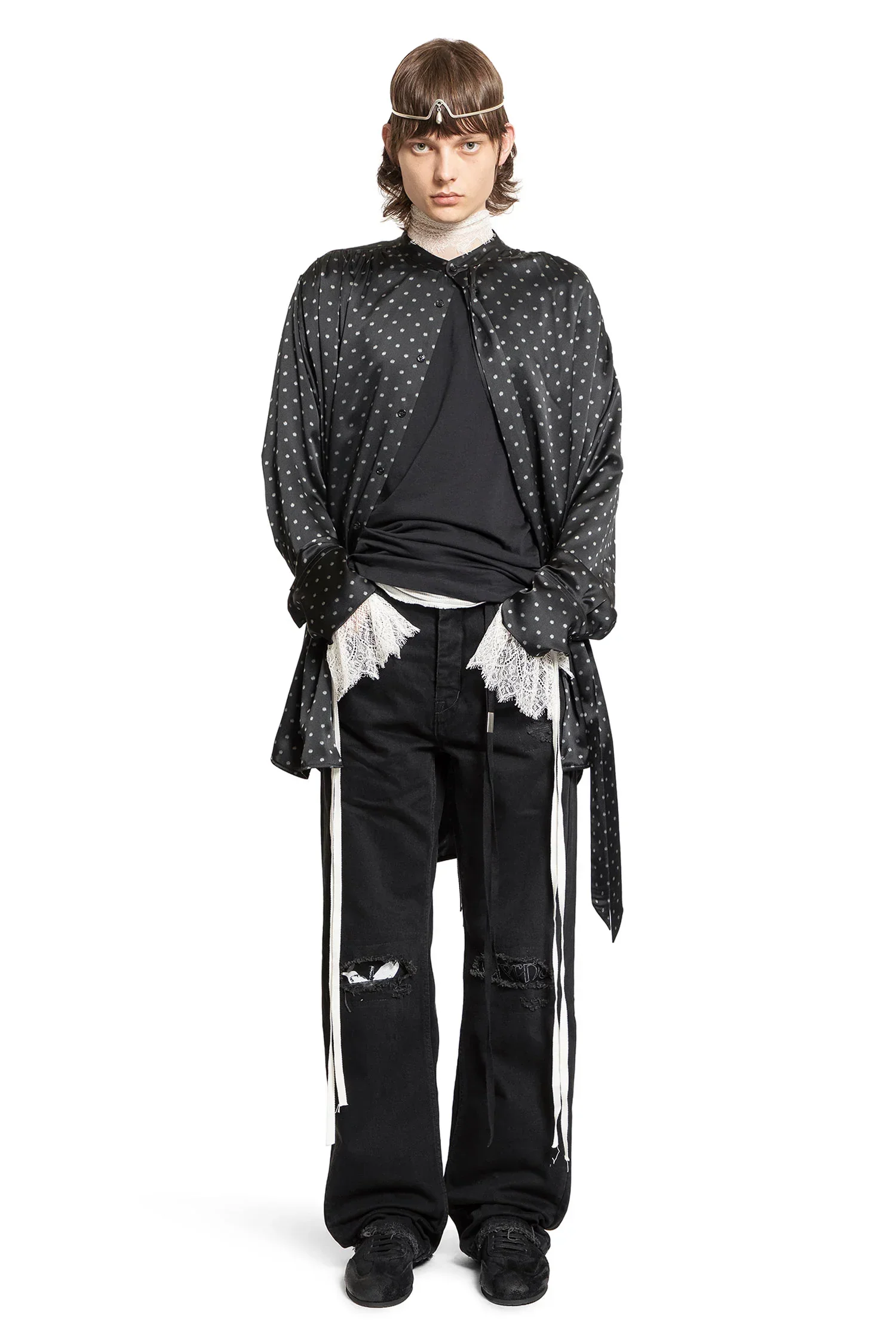 Solan Lavallière Neck-Tie Shirt - Image 5