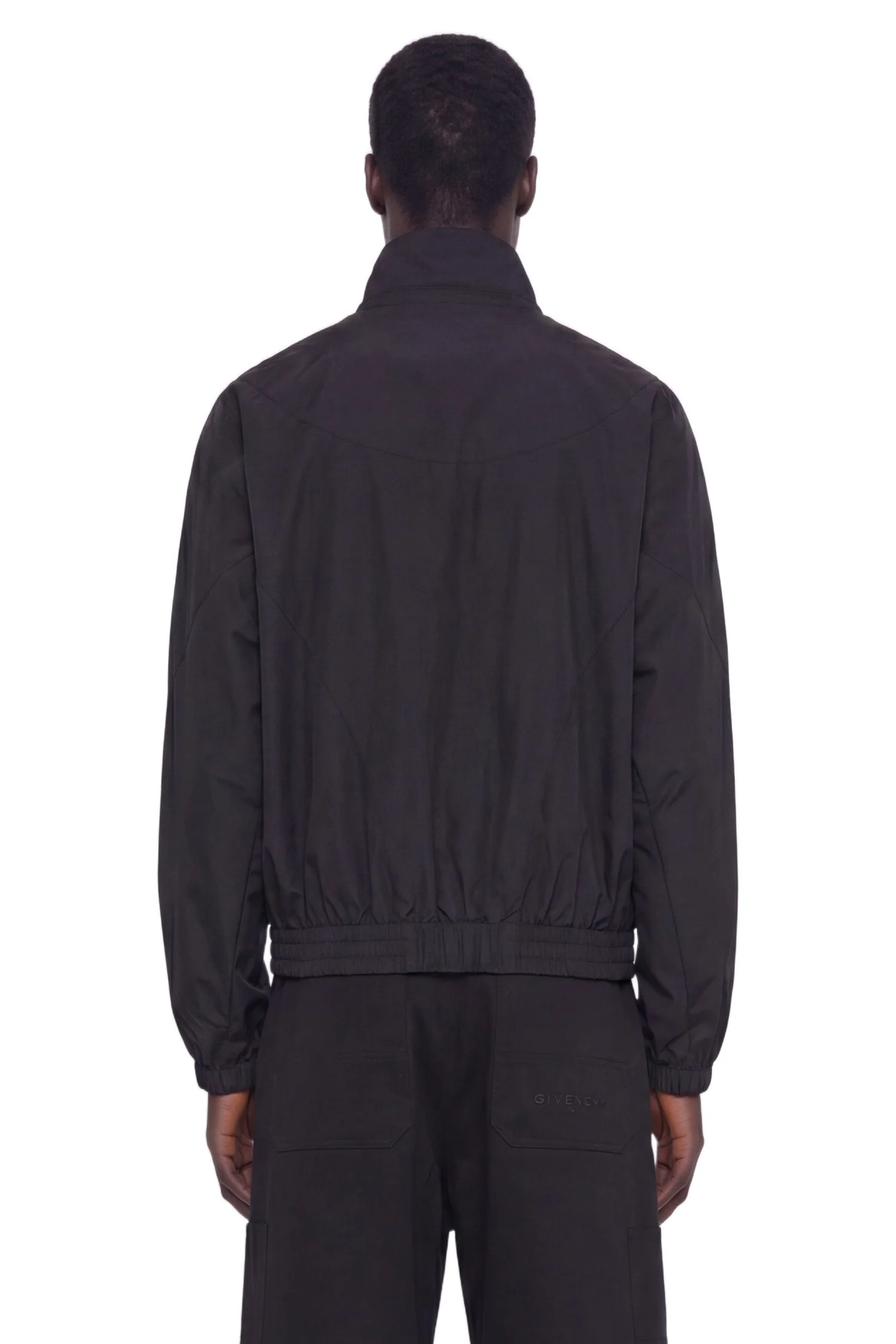 Mix Material Cut Outs Blouson - Image 4