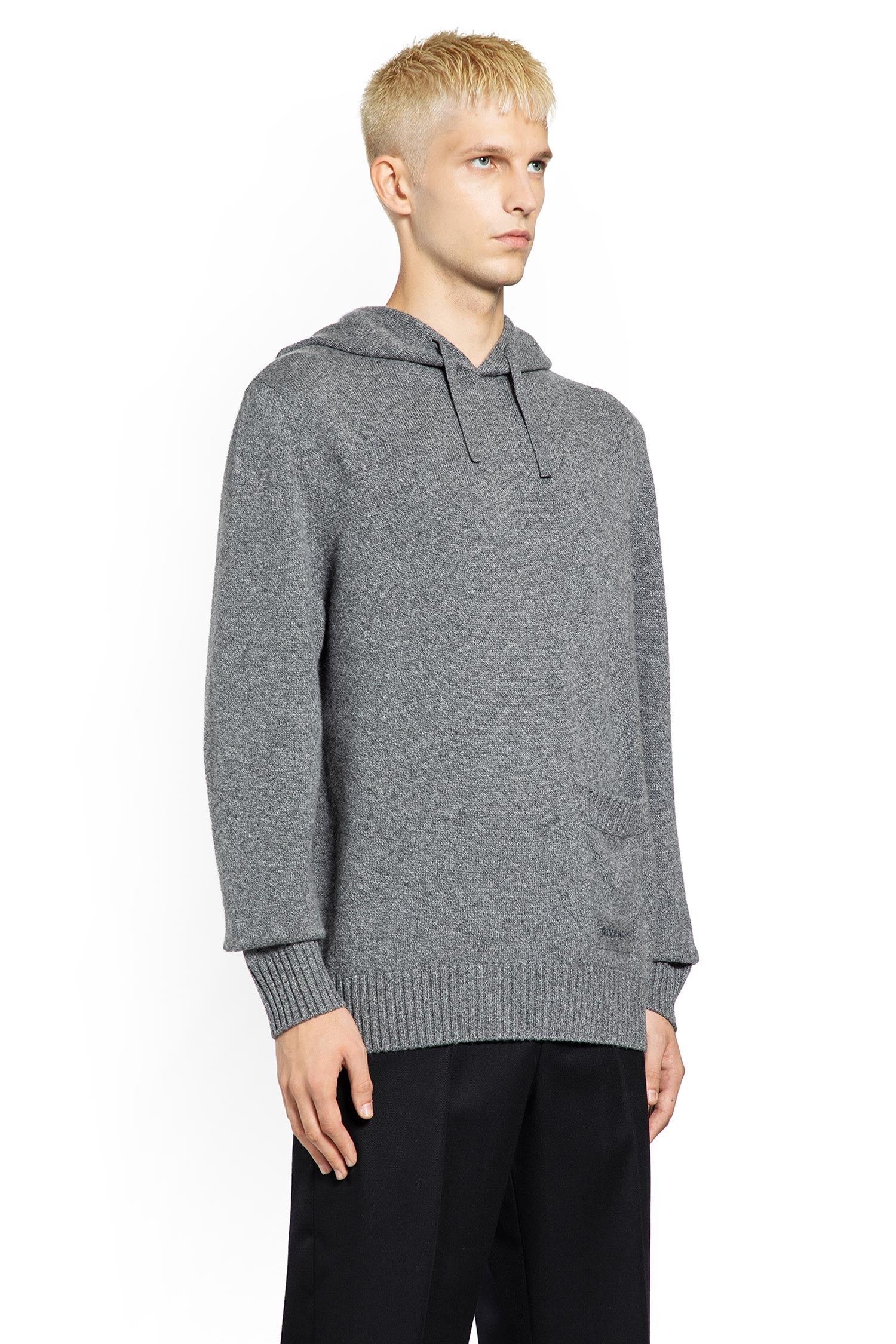 Hooded Knitted Sweater - Image 3