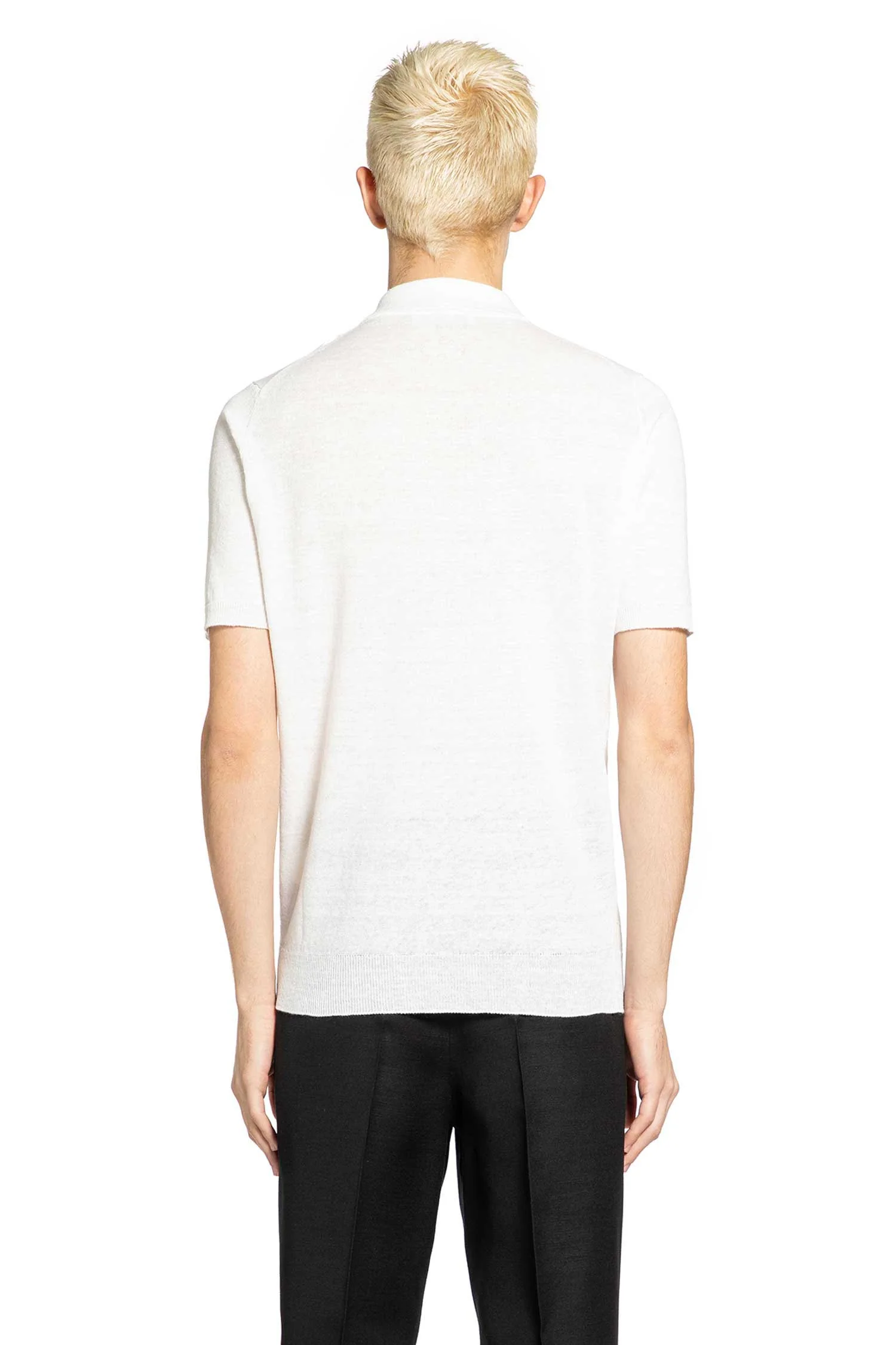 Cotton Linen Knit Polo - Image 4