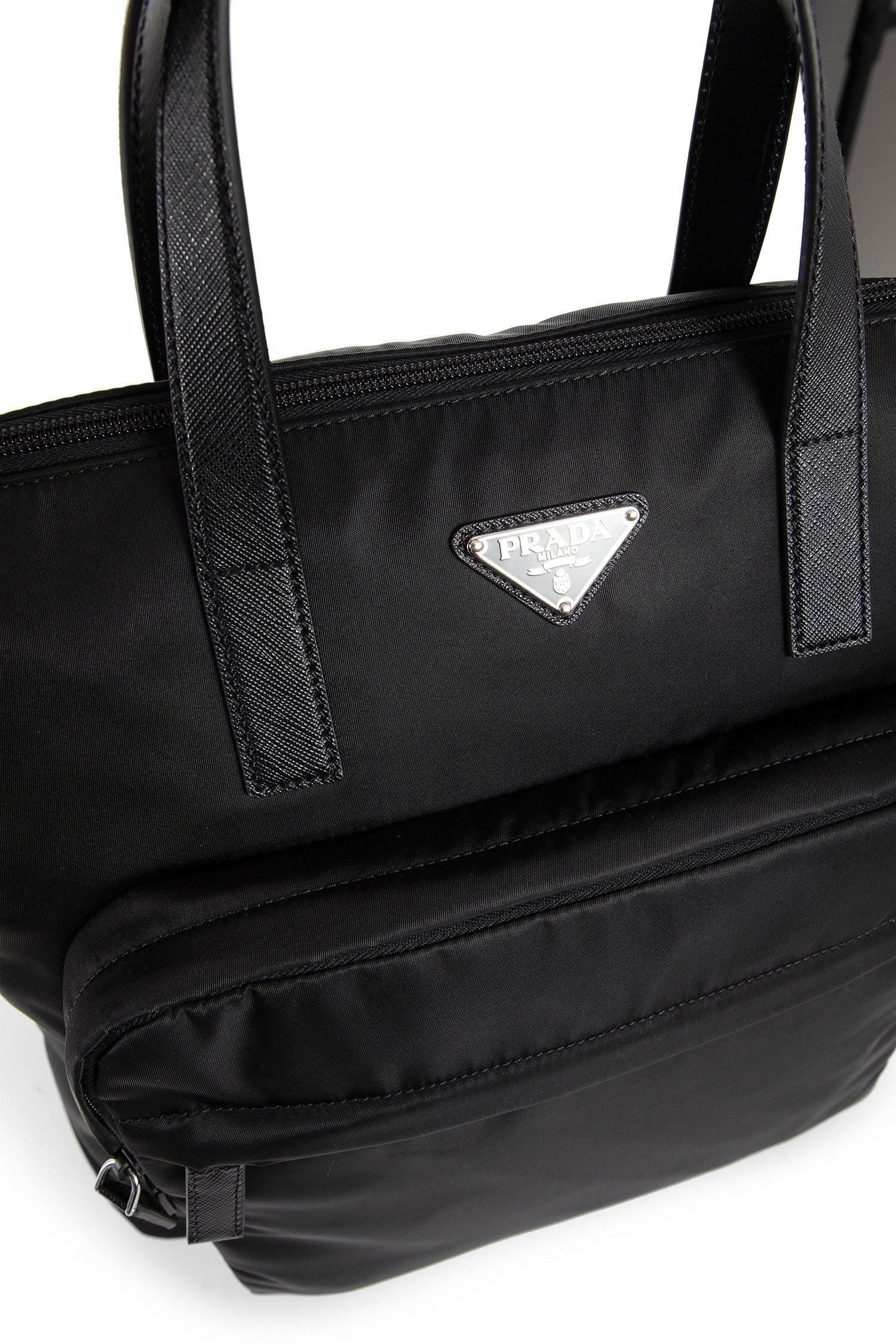 Re-Nylon and Saffiano Leather Tote Bag - Image 4