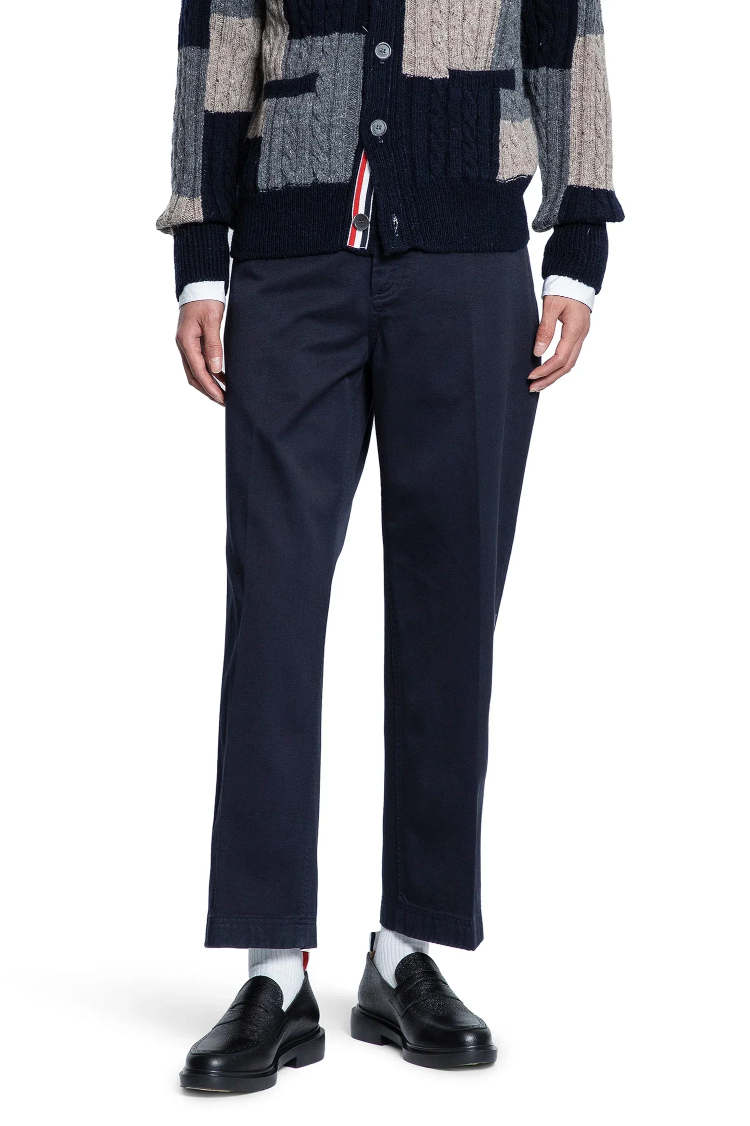 Garment Dyed Chino Trousers in Cotton Twill