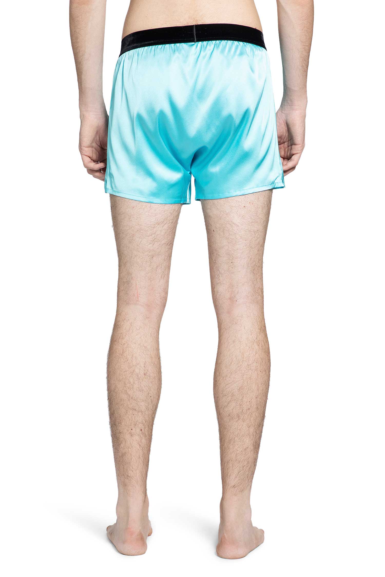 Stretch Silk Satin Boxer Shorts - Image 3