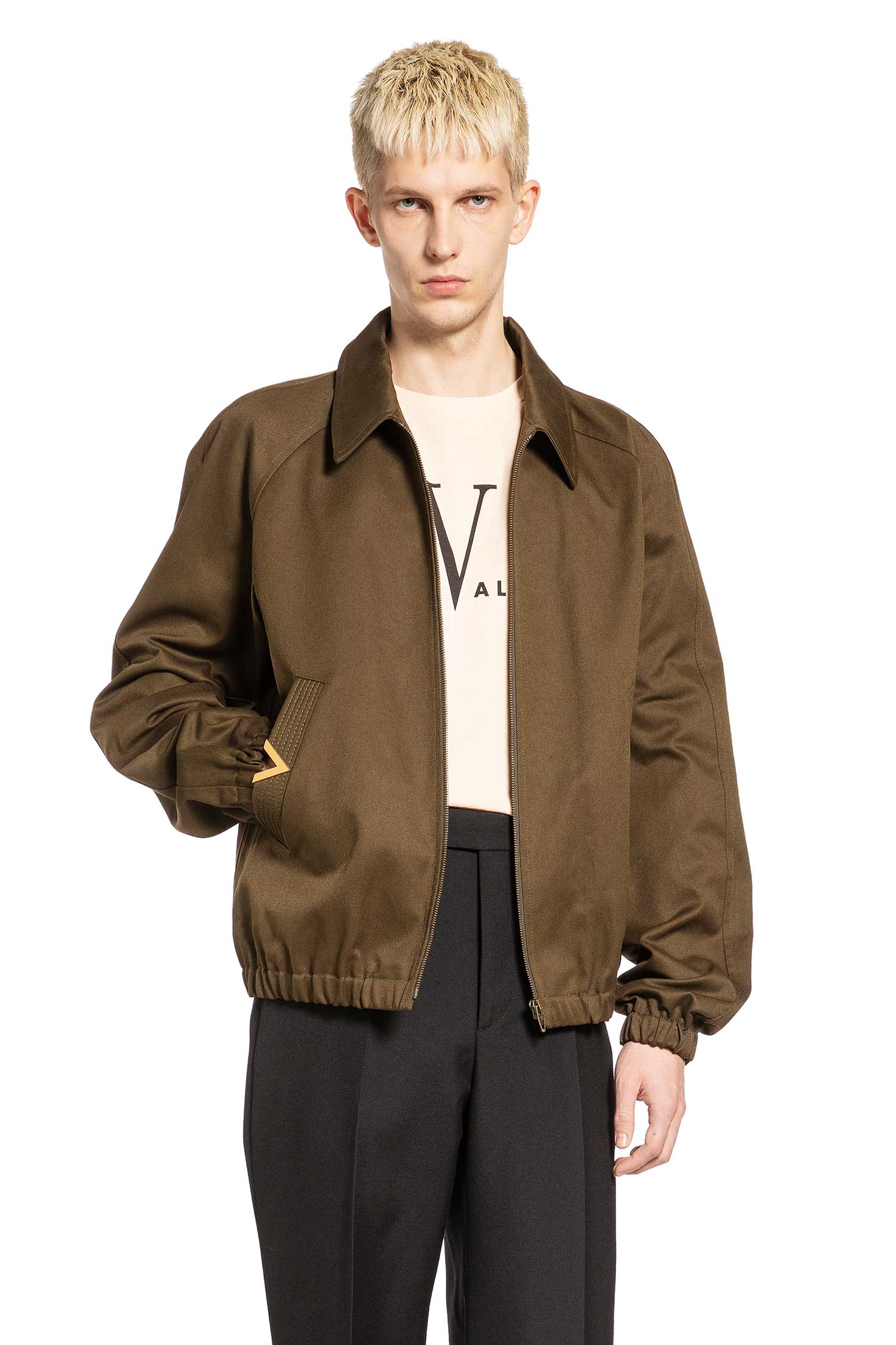 Nylon Cotton Harrington Jacket