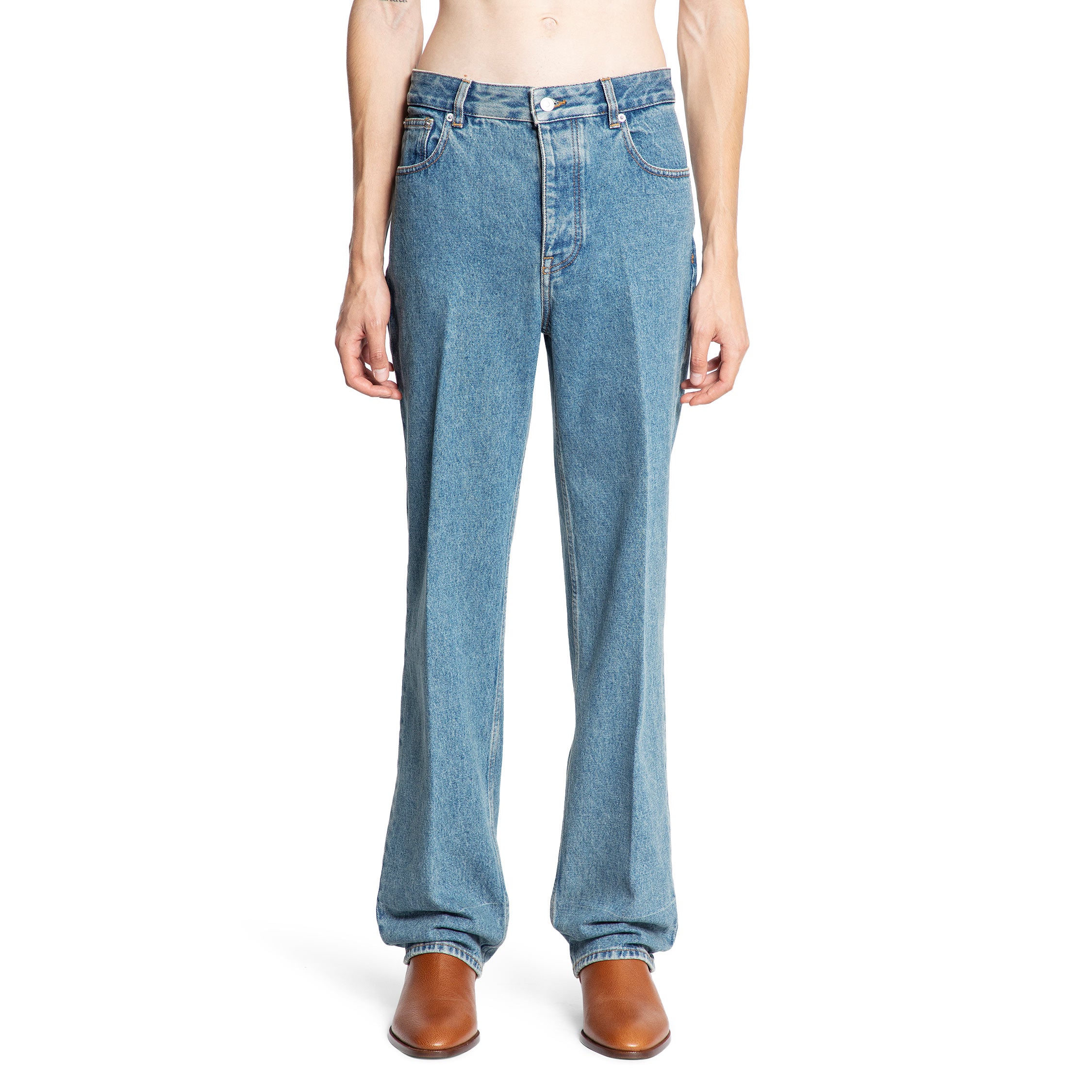 Washed 5 Pocket Jeans - Image 6