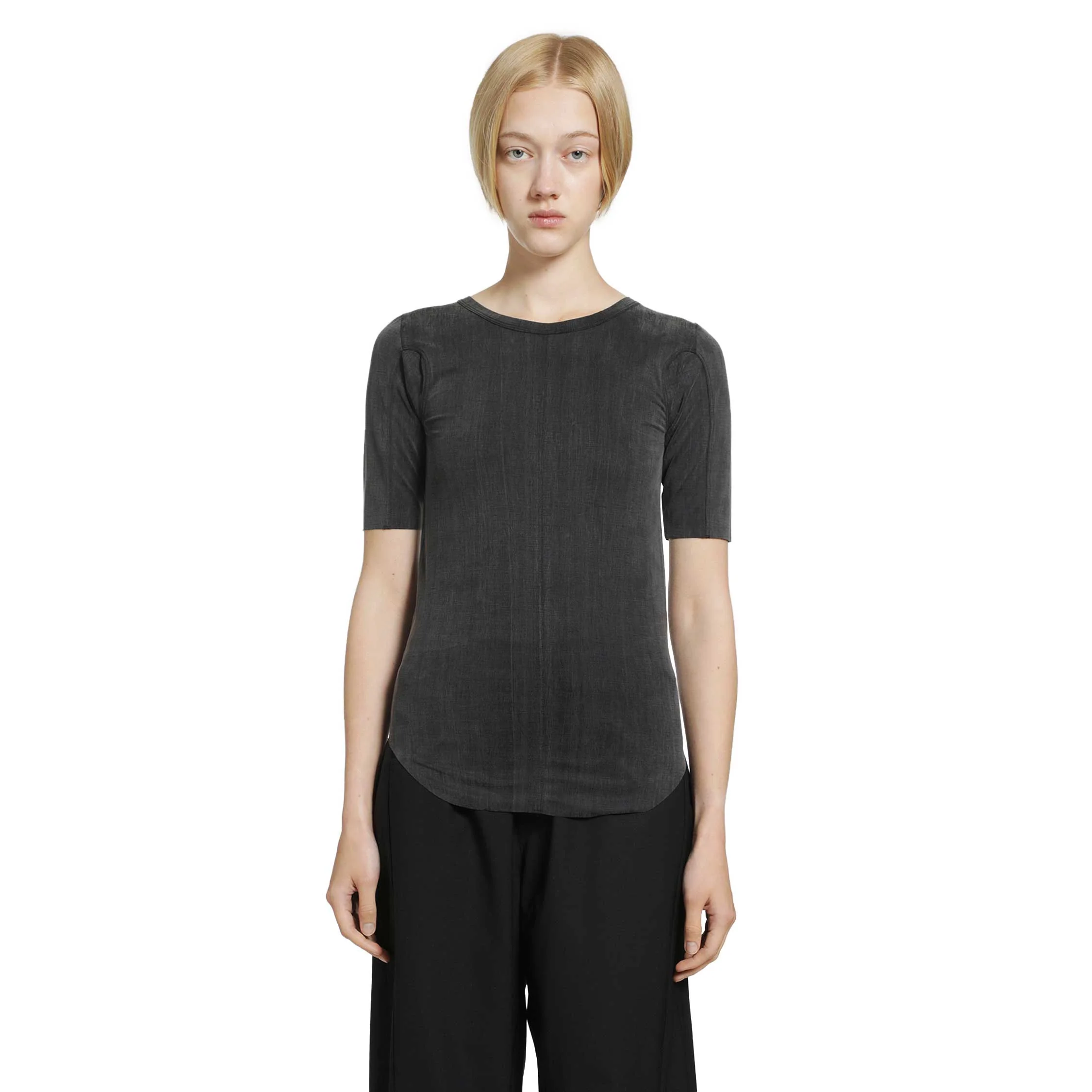 Stretch Cupro Jersey T-Shirt - Image 6