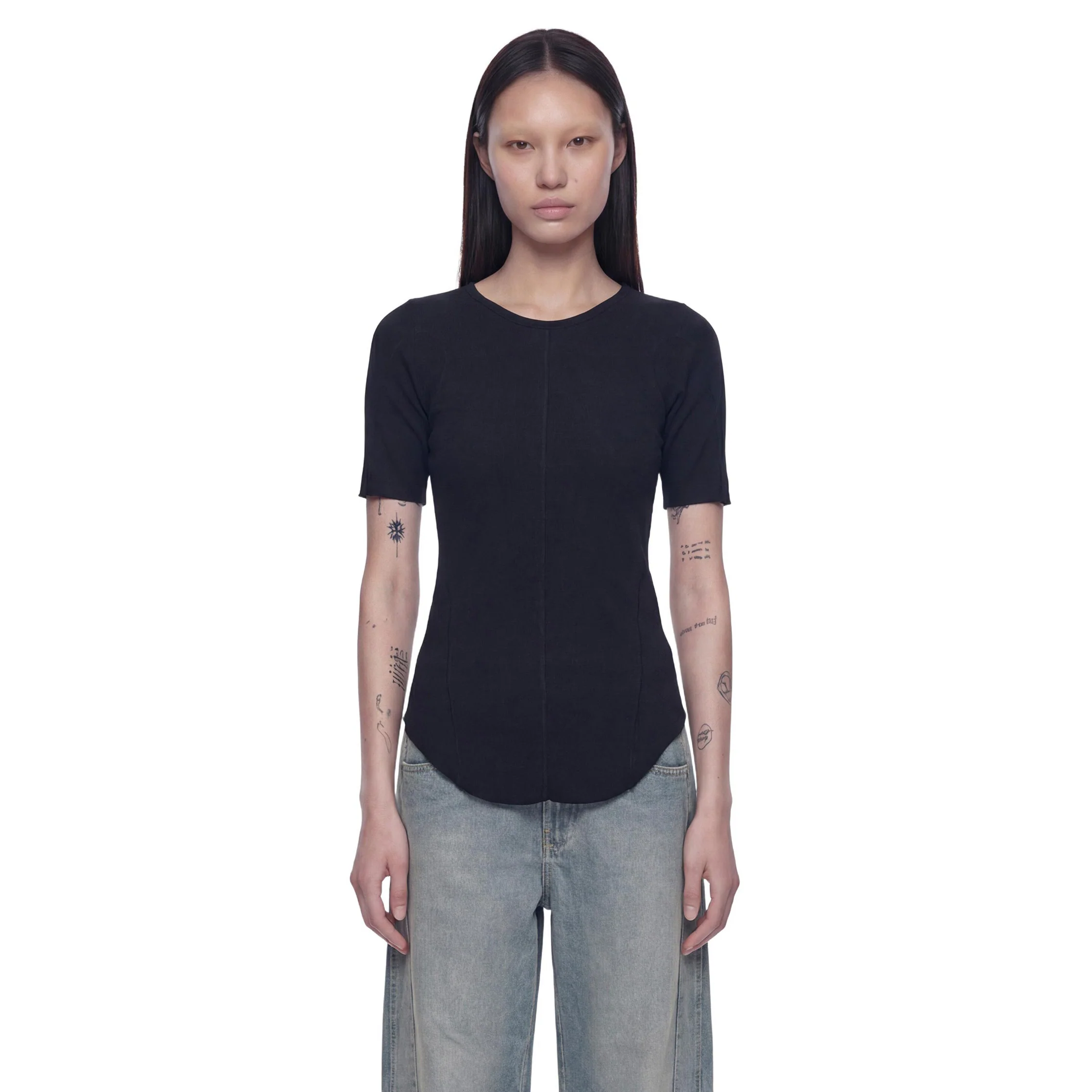 Stretch Rib Jersey T-Shirt - Image 4