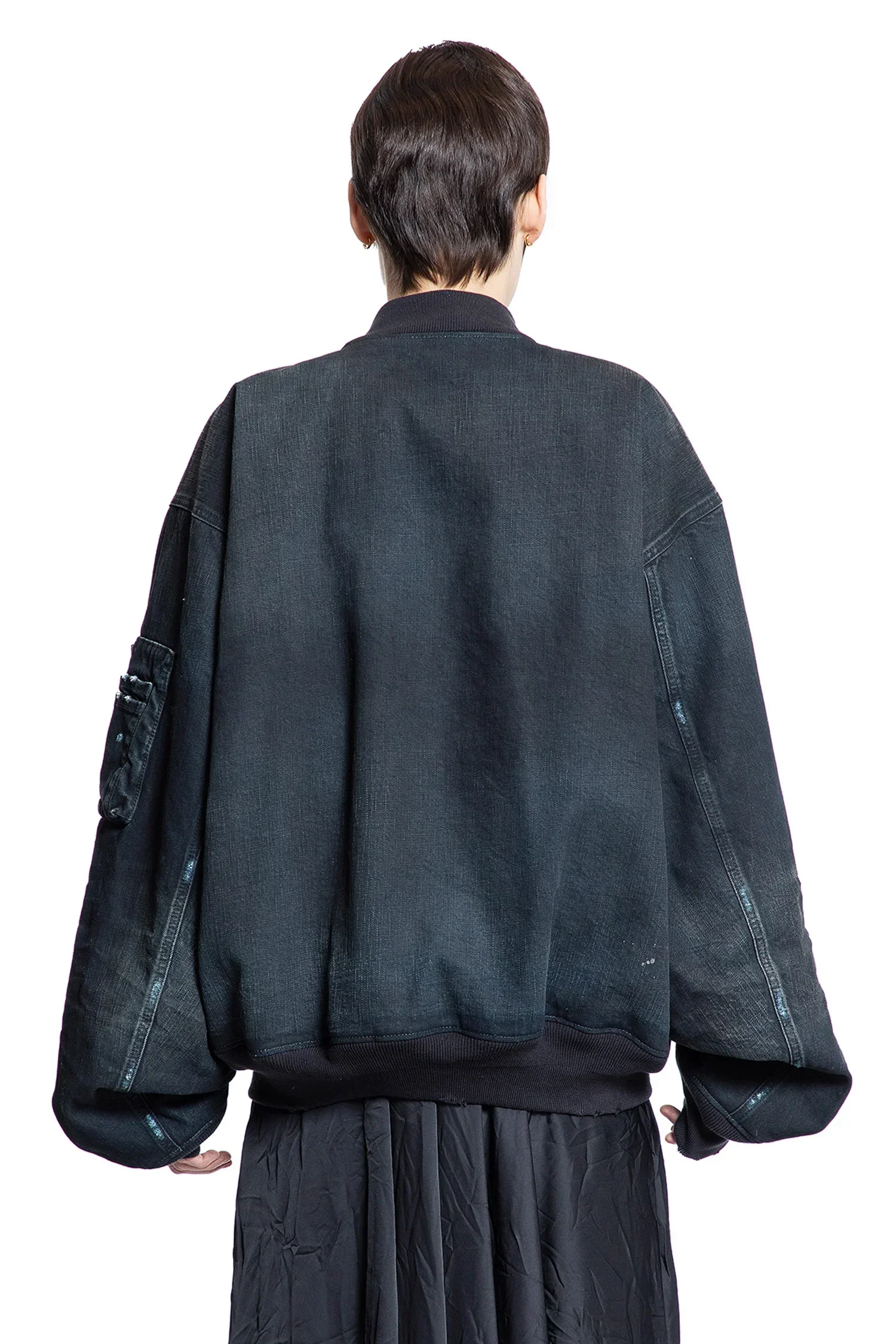 Bomber Jacket in Denim - Image 4