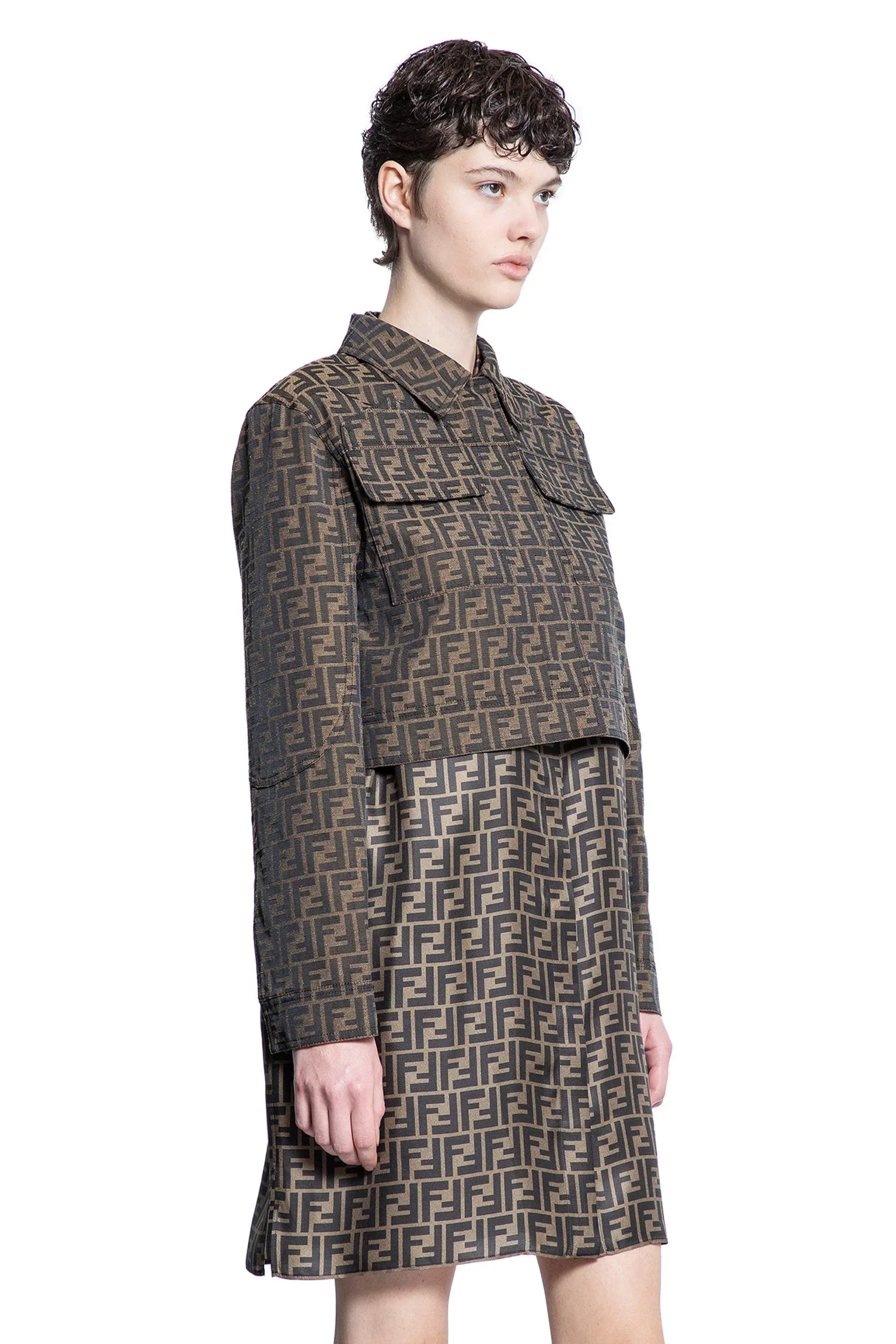 Cropped FF Canvas Blouson - Image 2