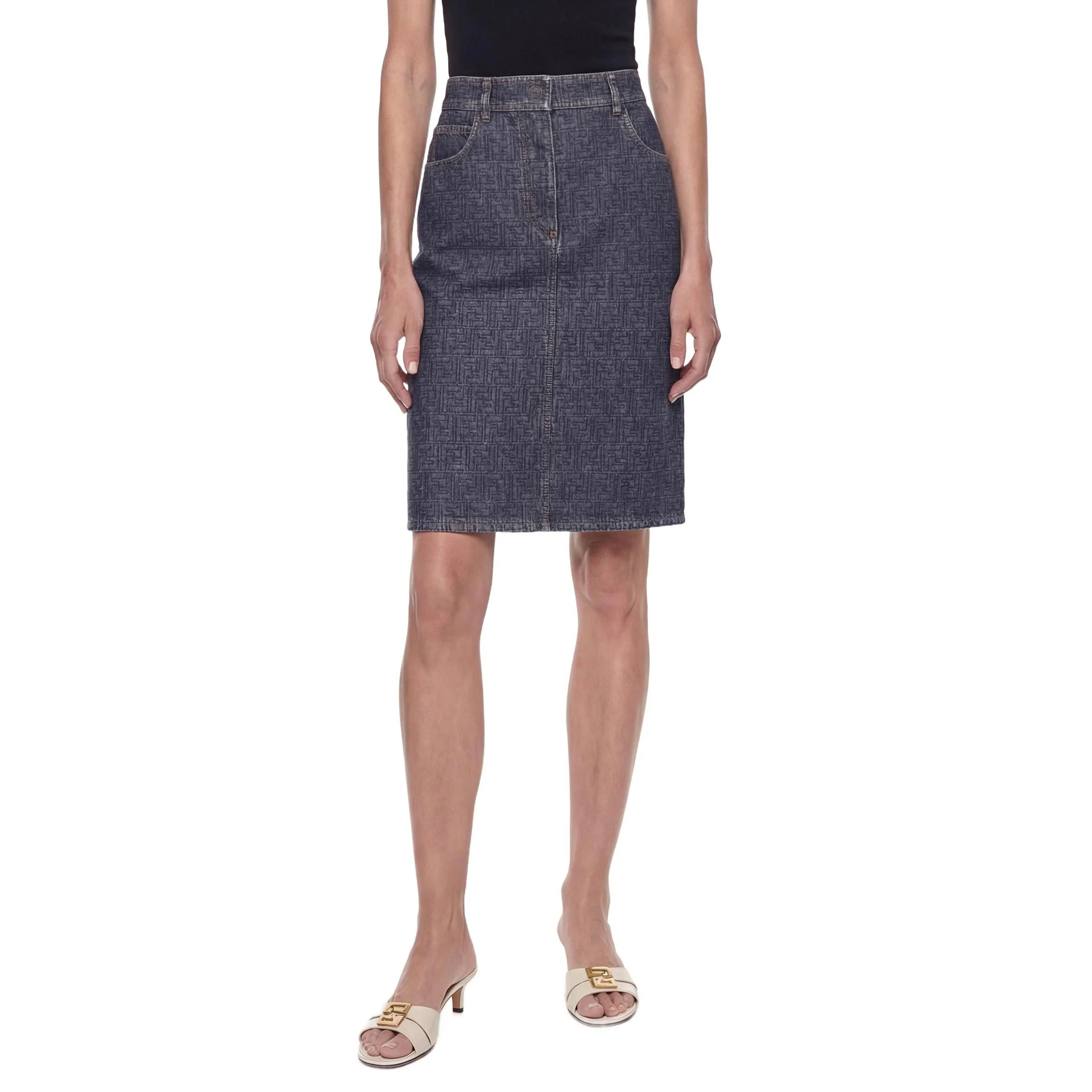 FF Denim Skirt - Image 4