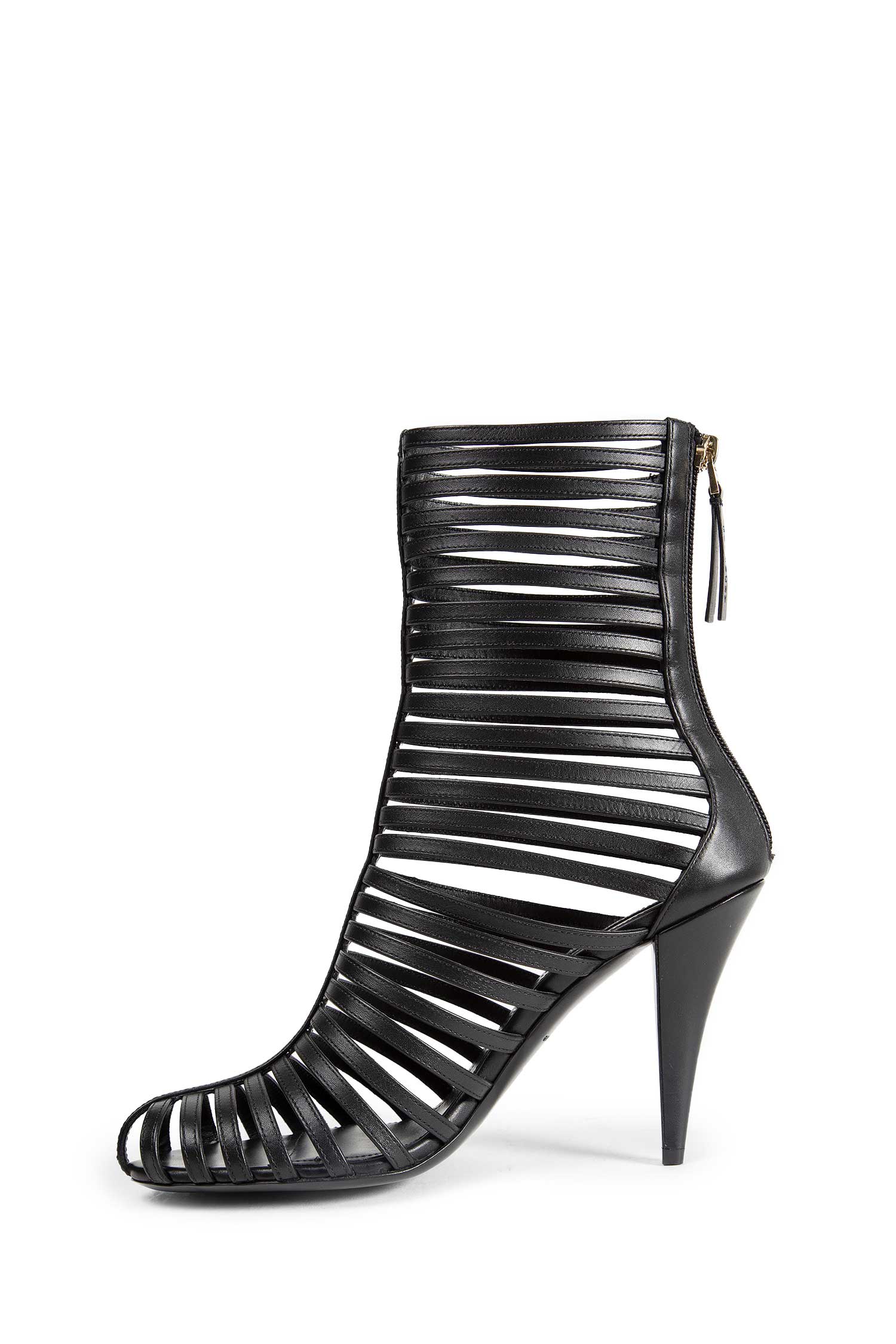 Cage Leather Ankle Boots - Image 4