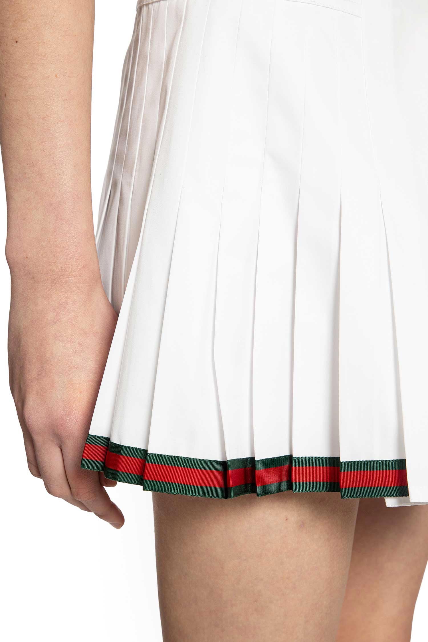 Heavy Cotton Poplin Pleated Skirt - Image 5