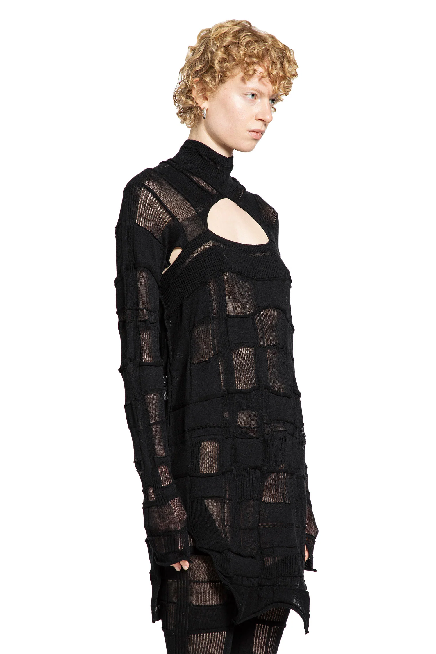 Checked LS3 Turtleneck Sweater - Image 2