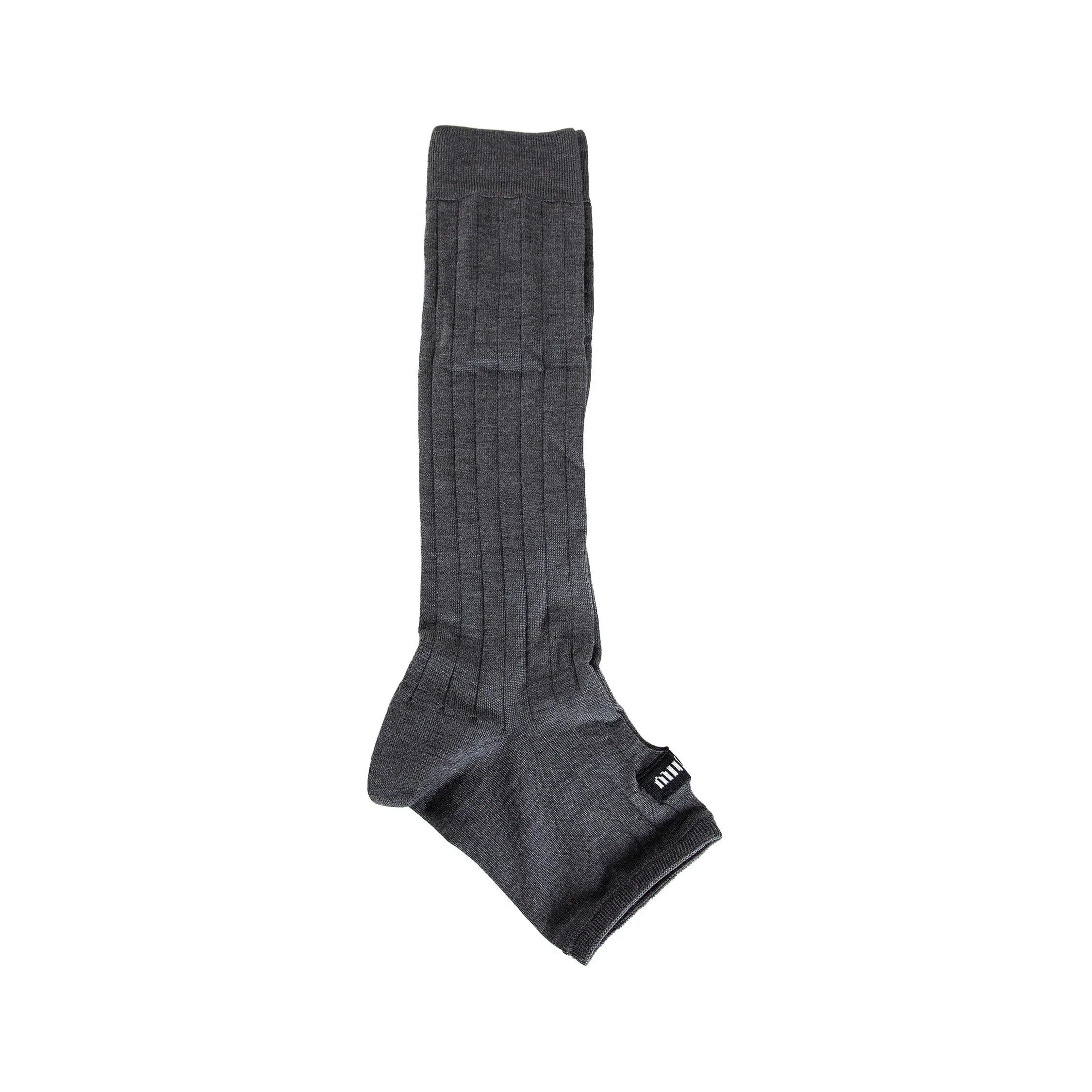 MIU MIU WOMAN GREY SOCKS - Image 4