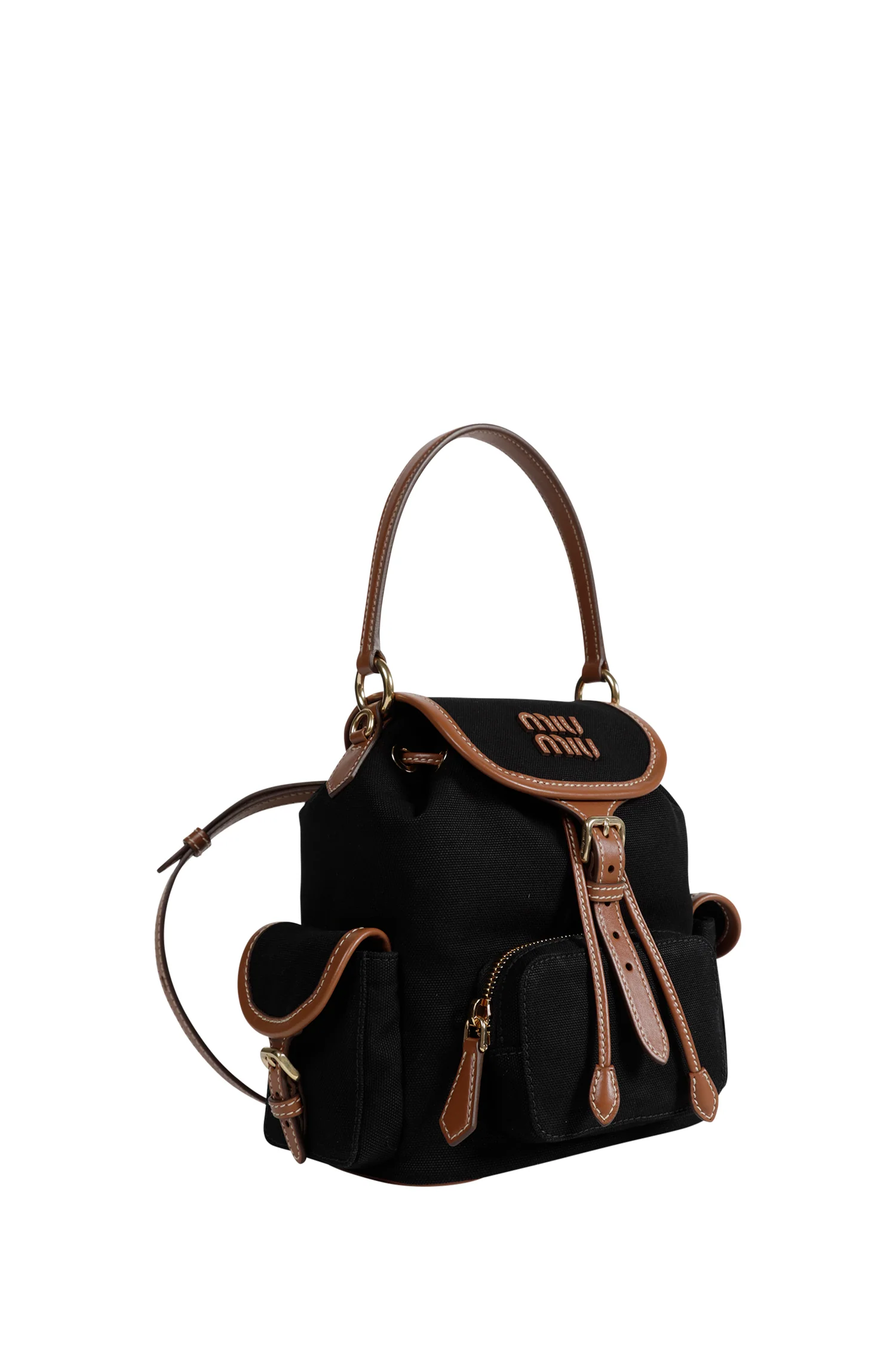 Canvas and Leather Backpack - Image 2
