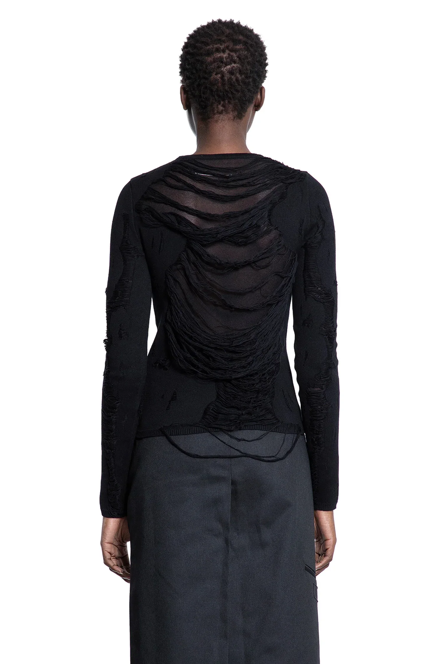 Shredded Cotton and Tulle top - Image 3