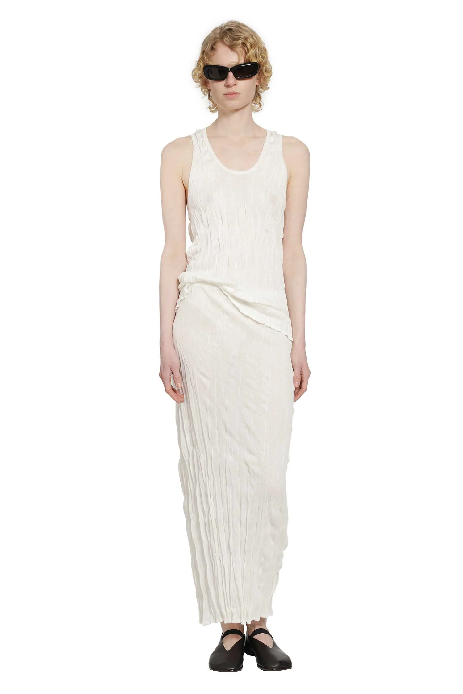 Crinkled Knit Skirt - Image 5