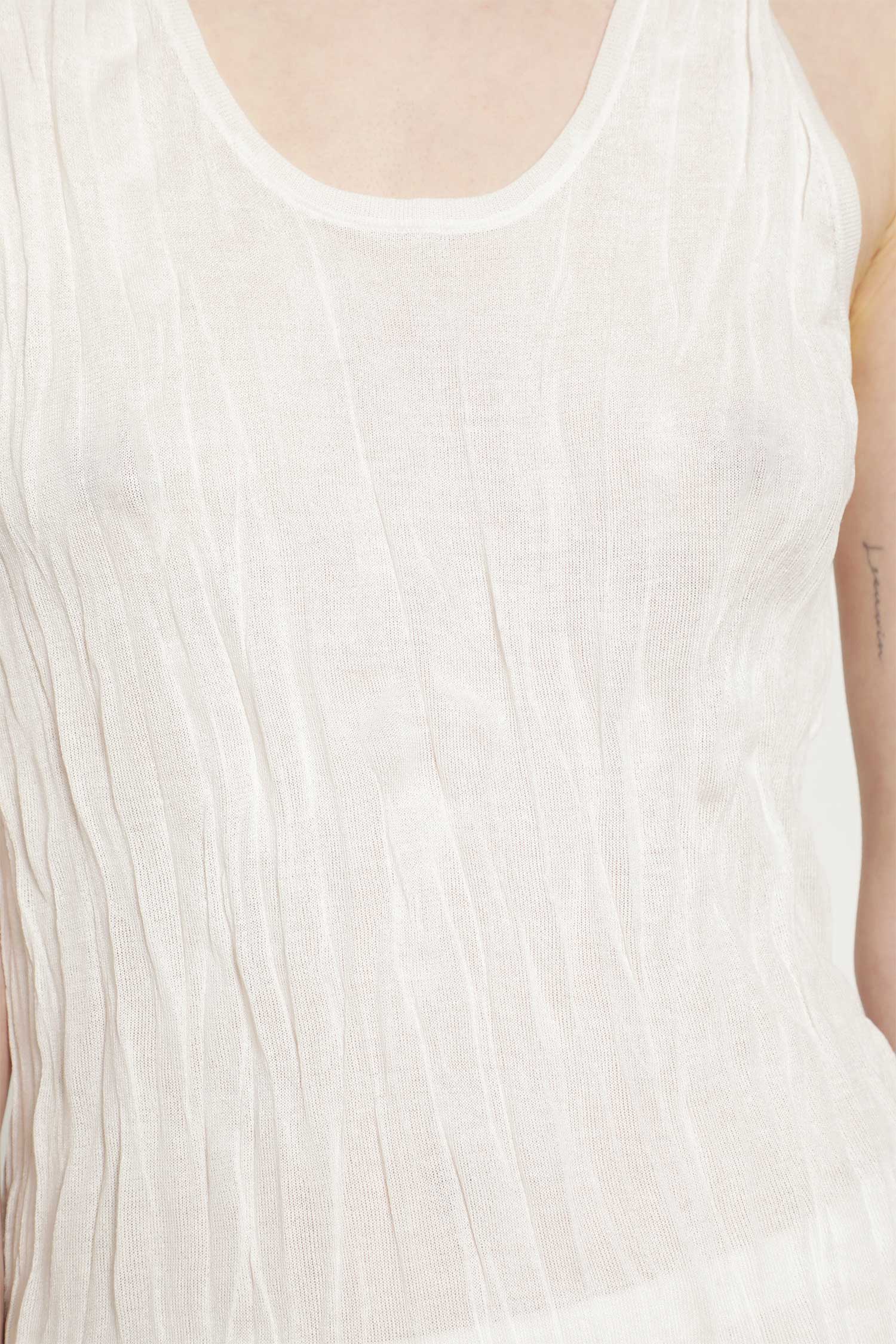Crinkled Knit Tank - Image 5